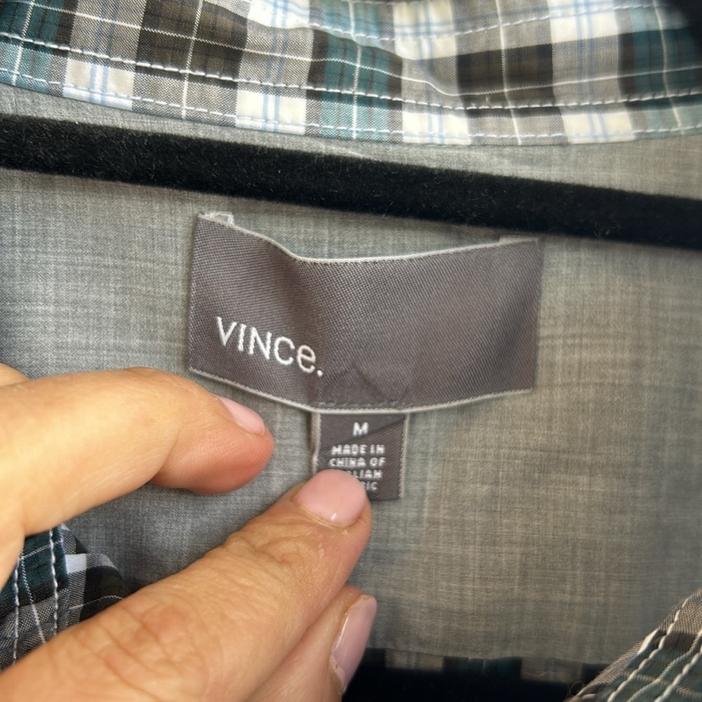 Vince checked button down - Picture 2 of 4